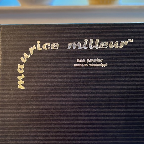 Pewter Fleur de Lis Cocktail forks, set of six. - Picture 2 of 3